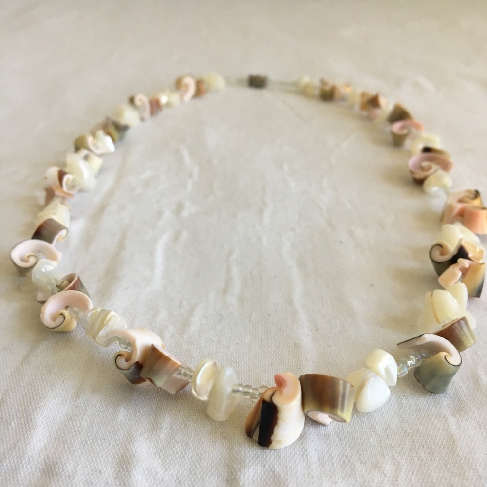 Vintage Spiral Shell Necklace